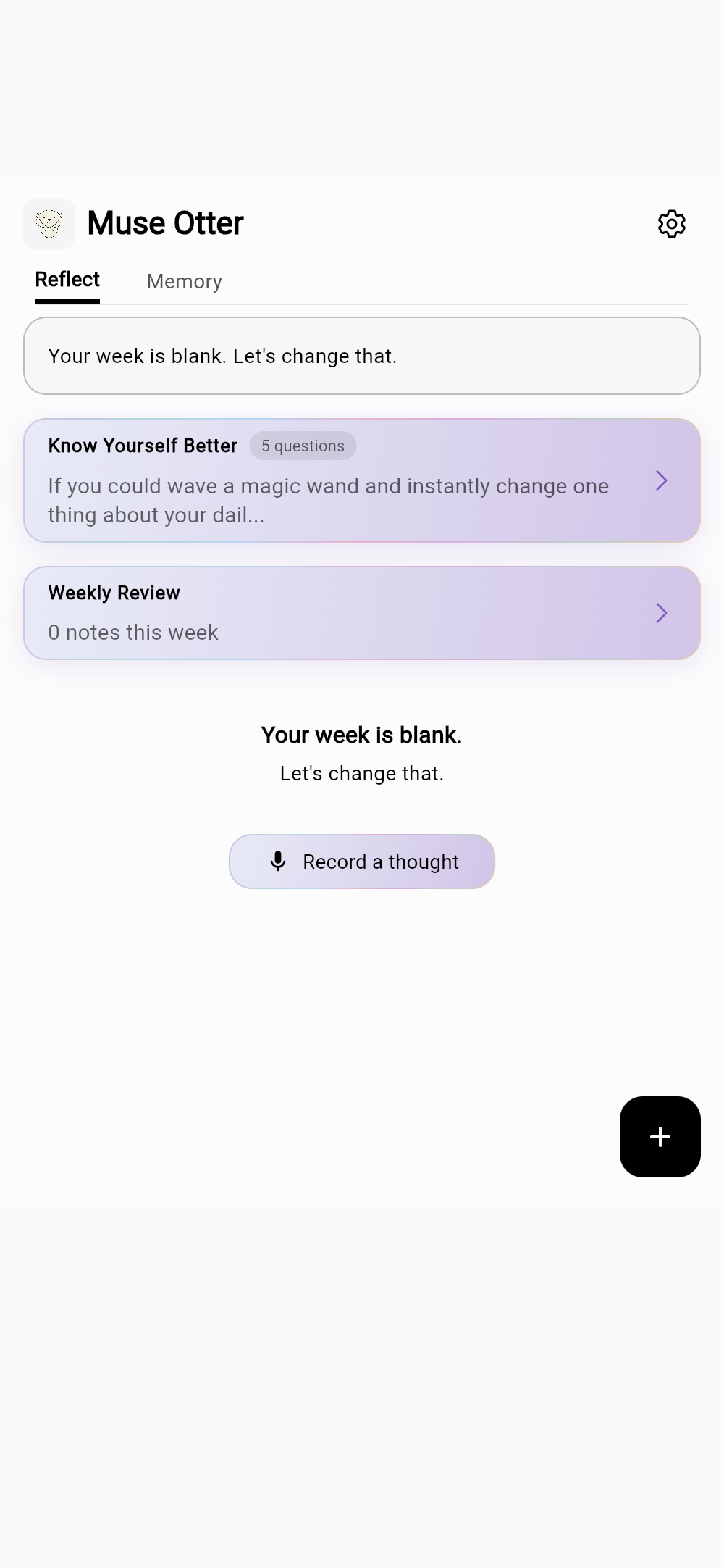 Muse Otter Home — Reflect Weekly