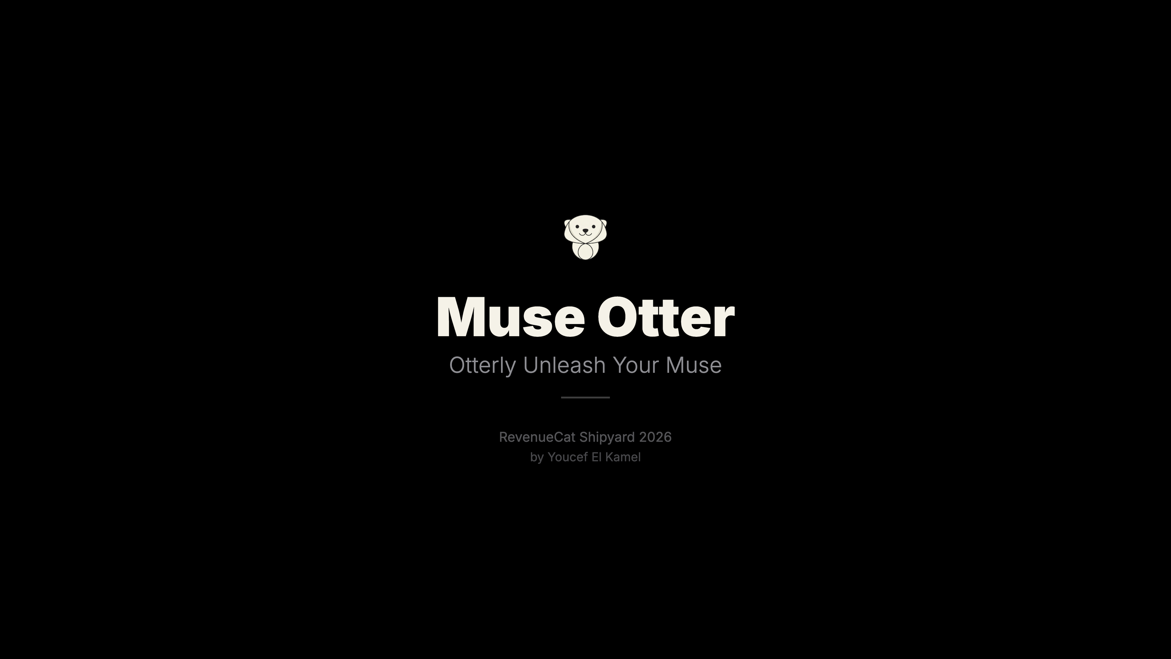 Title slide with app branding